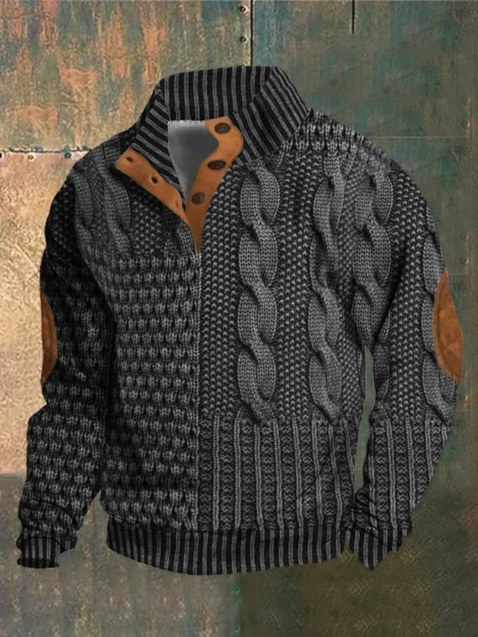 Pull Homme Col Roulé Hiver Classique 5