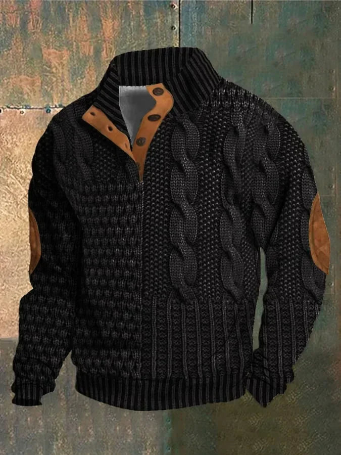 Pull Homme Col Roulé Hiver Classique 8