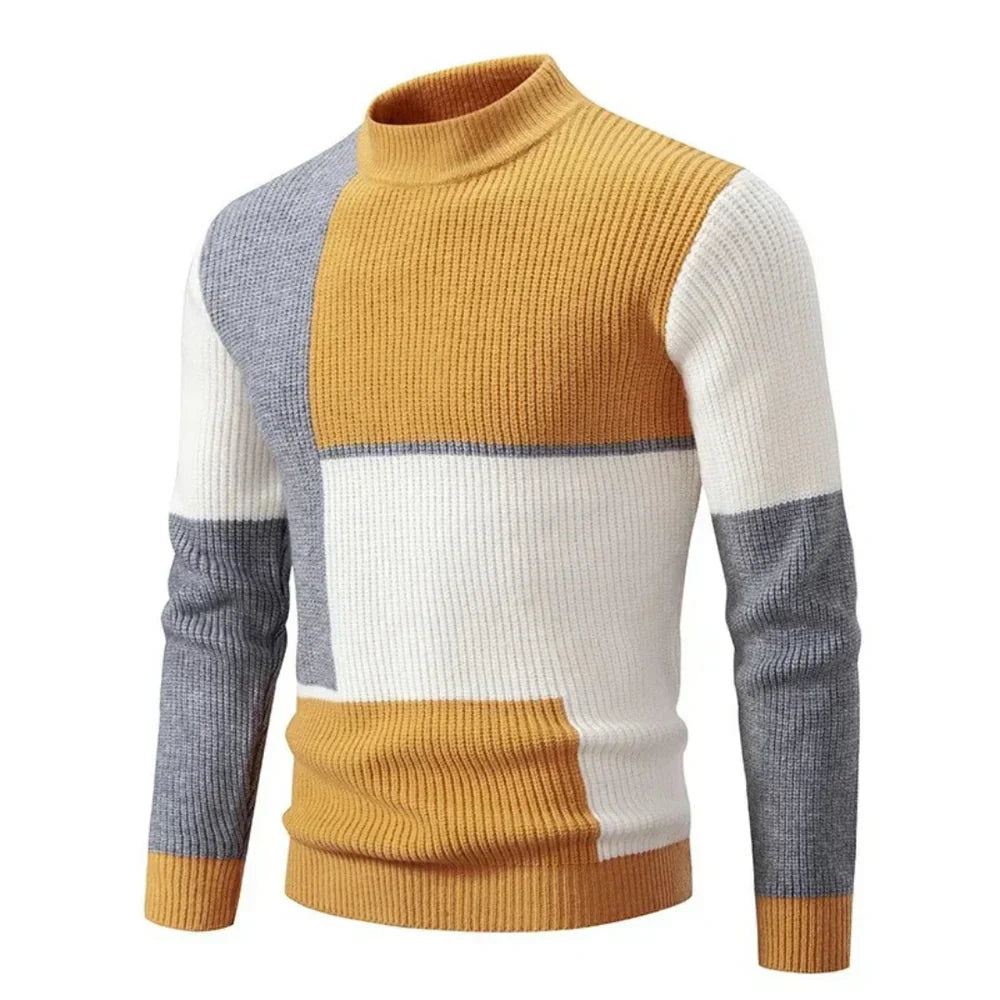 Pull Homme Moderne Color Block Casual 0