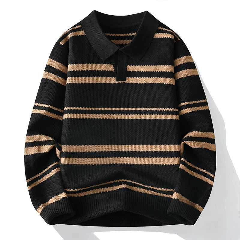 Pull Homme à Rayures Décontracté 0