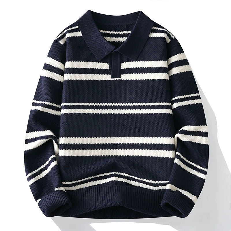 Pull Homme à Rayures Décontracté 3