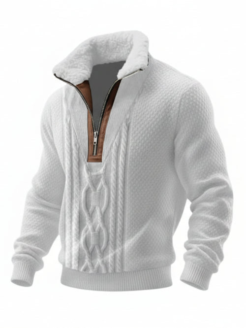Pull Zippé Col Montant pour Homme 0