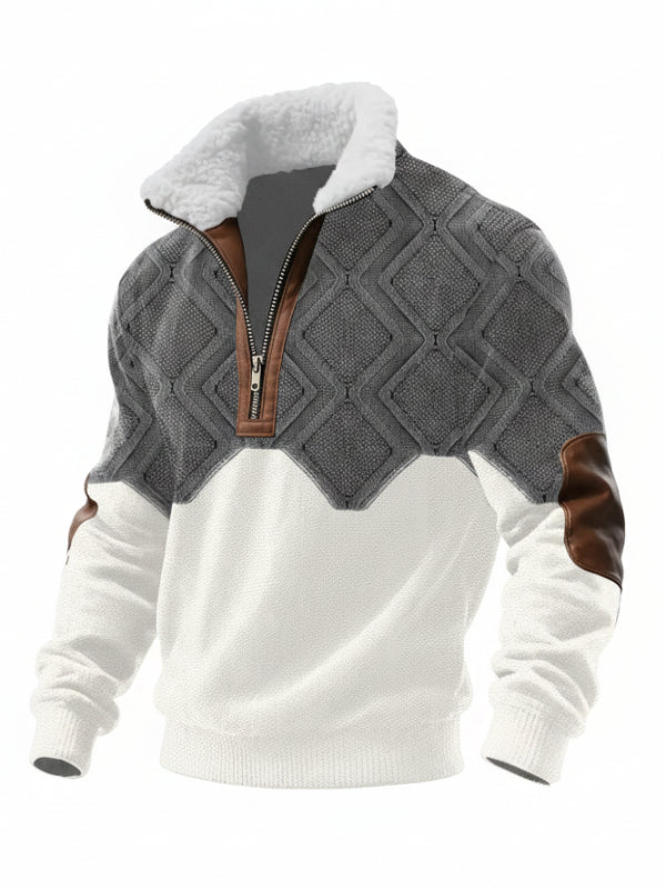 Pull Zippé Col Montant pour Homme 0