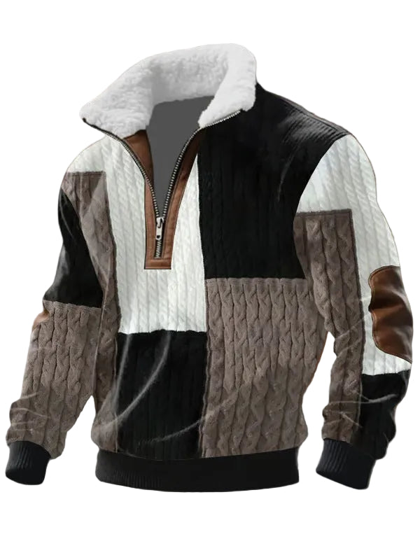 Pull Zippé à Col Montant pour Homme 0