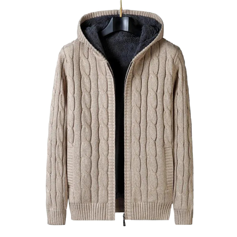 Pull à Capuche Tricoté pour Homme 0
