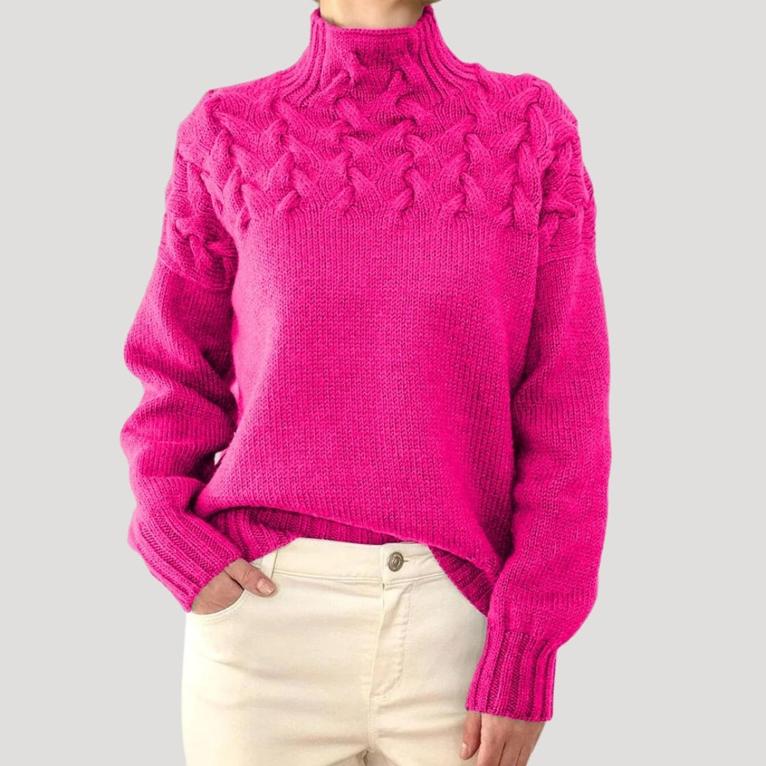 Pull à col montant pour femme Printemps 3