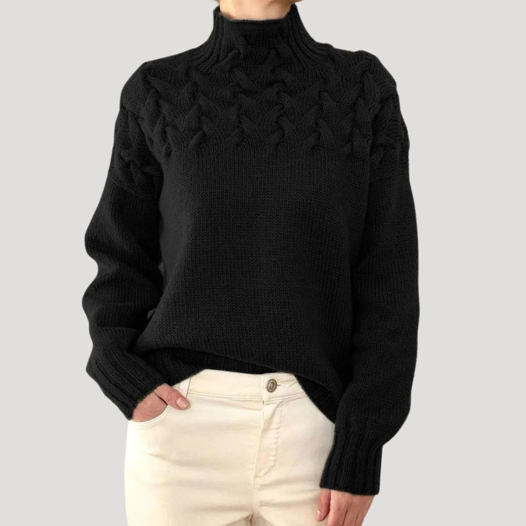 Pull à col montant pour femme Printemps 5