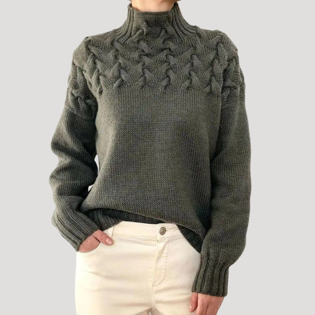 Pull à col montant pour femme Printemps 6