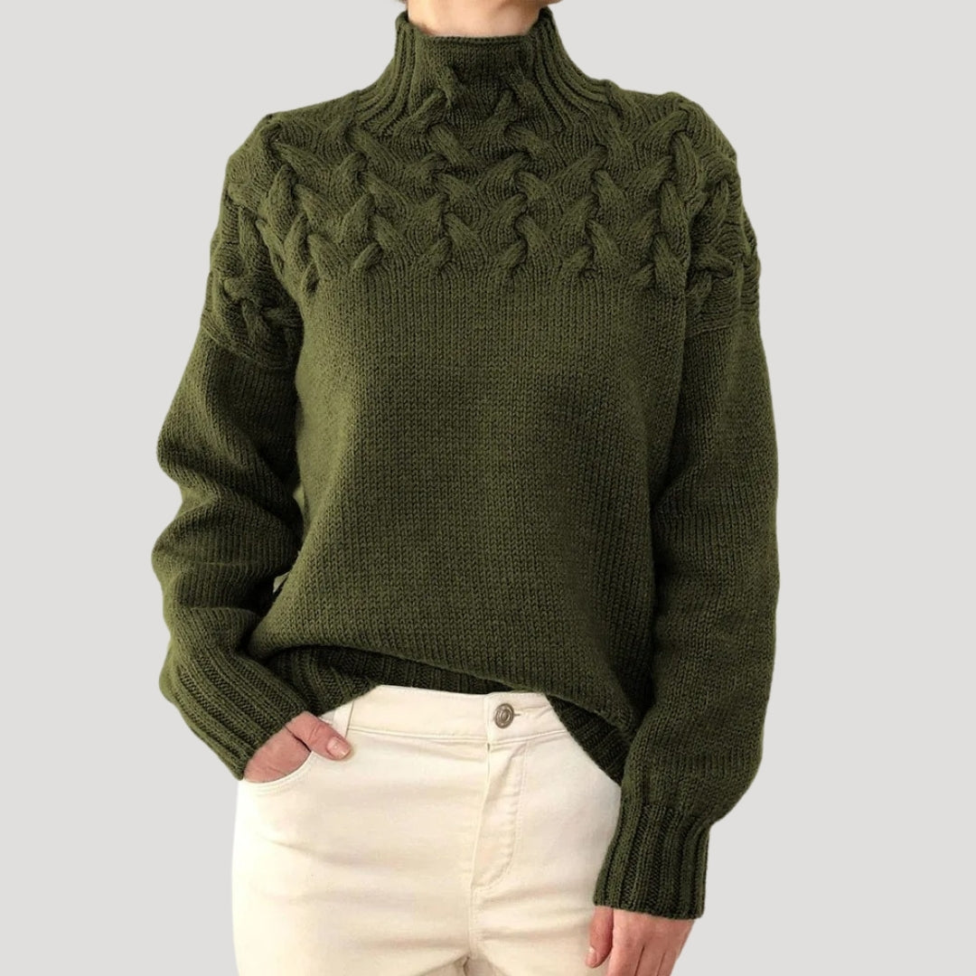 Pull à col montant pour femme Printemps 8