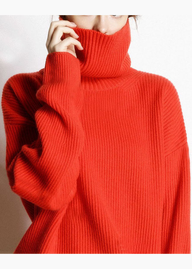Pull à col roulé pour femmes en cachemire 4
