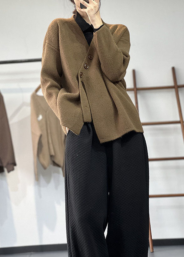 Pull en Cachemire Épais Asymétrique pour Femme 4