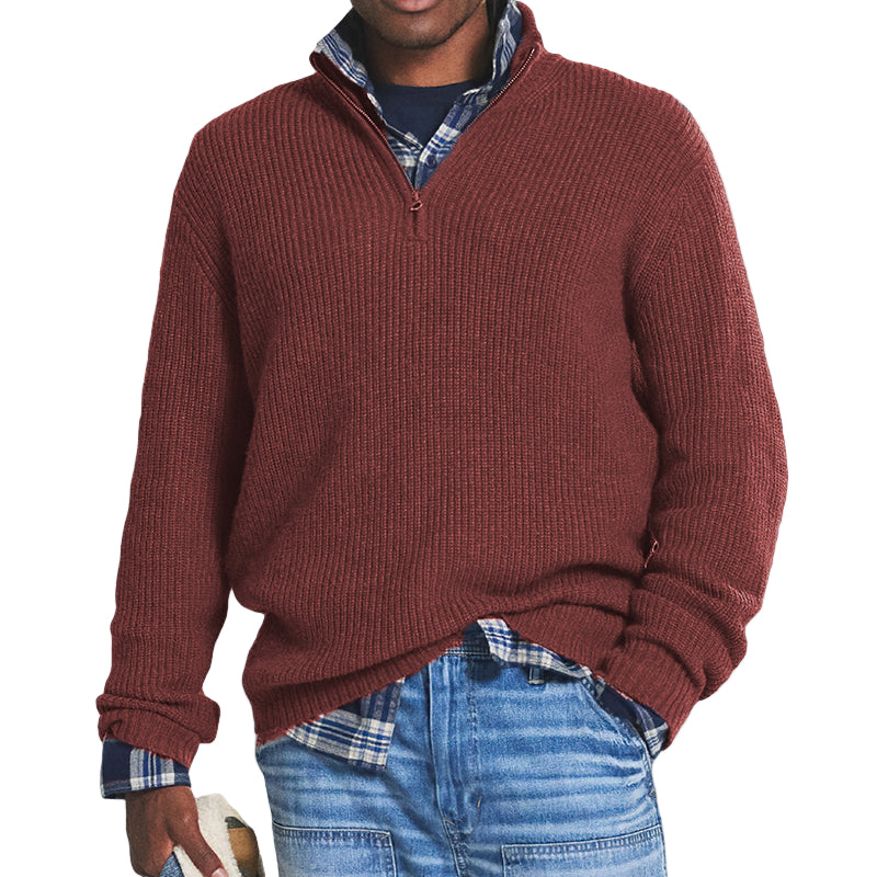 Pull en Cachemire pour Hommes avec Fermeture Éclair 0