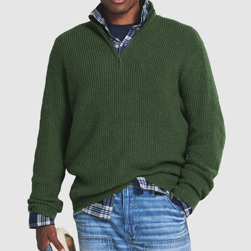 Pull en Cachemire pour Hommes avec Fermeture Éclair 3