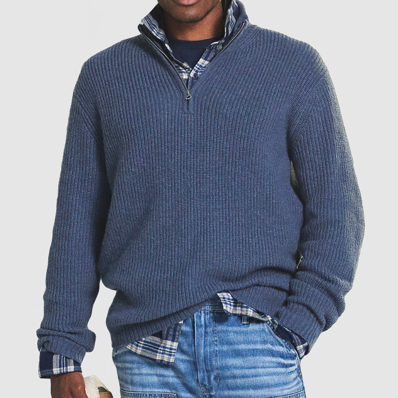 Pull en Cachemire pour Hommes avec Fermeture Éclair 8