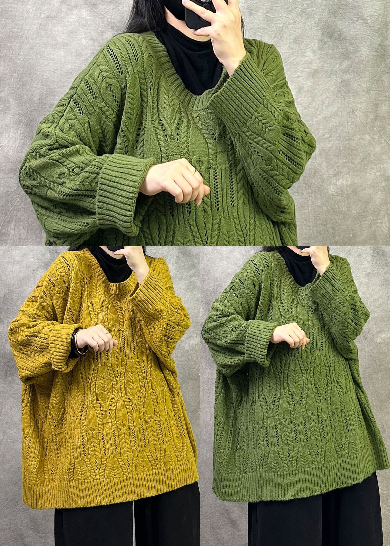 Pull oversize homme style torsadé hiver 4