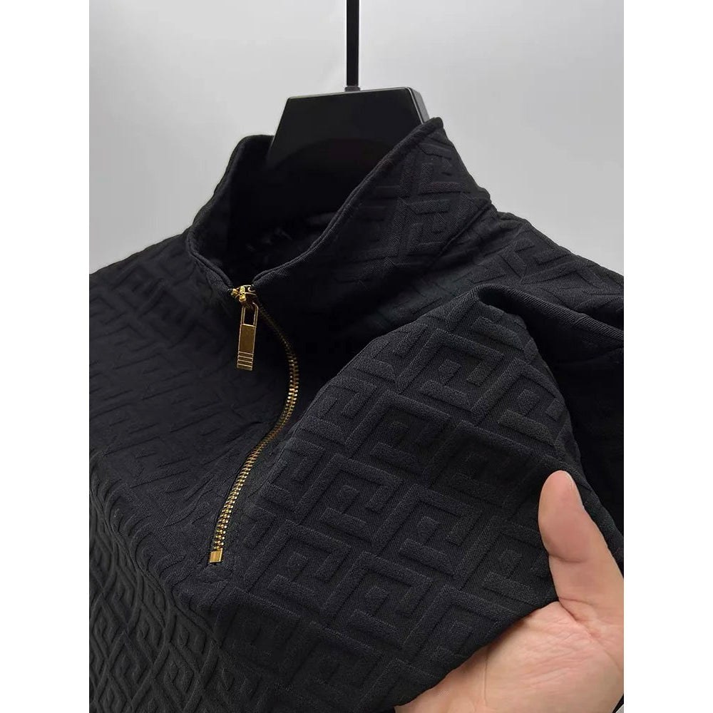 Pull pour Homme Col Montant Chic 1