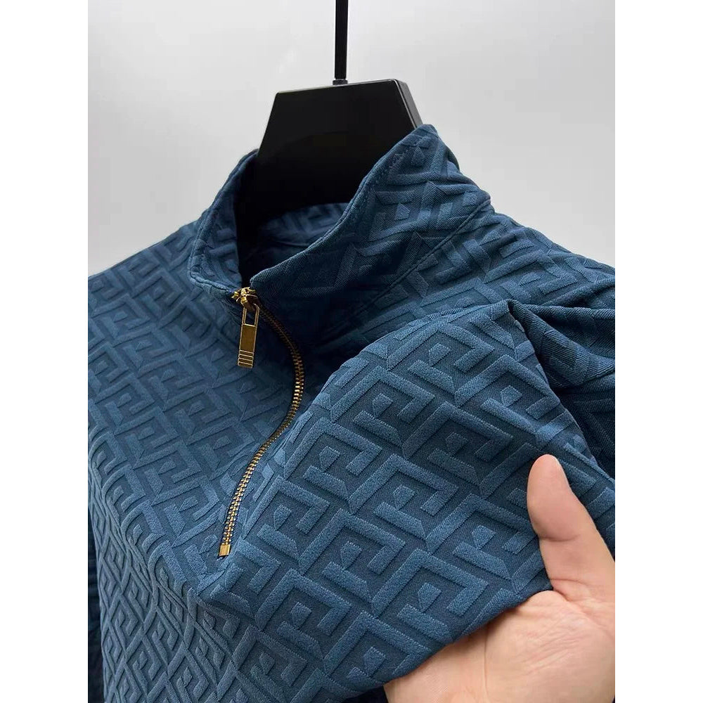 Pull pour Homme Col Montant Chic 2