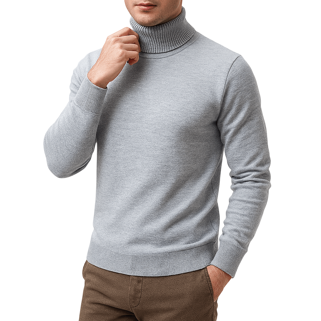 Pull pour Hommes à Col Roulé Chic 0