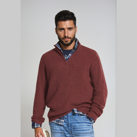 Pull pour homme en maille moderne 1