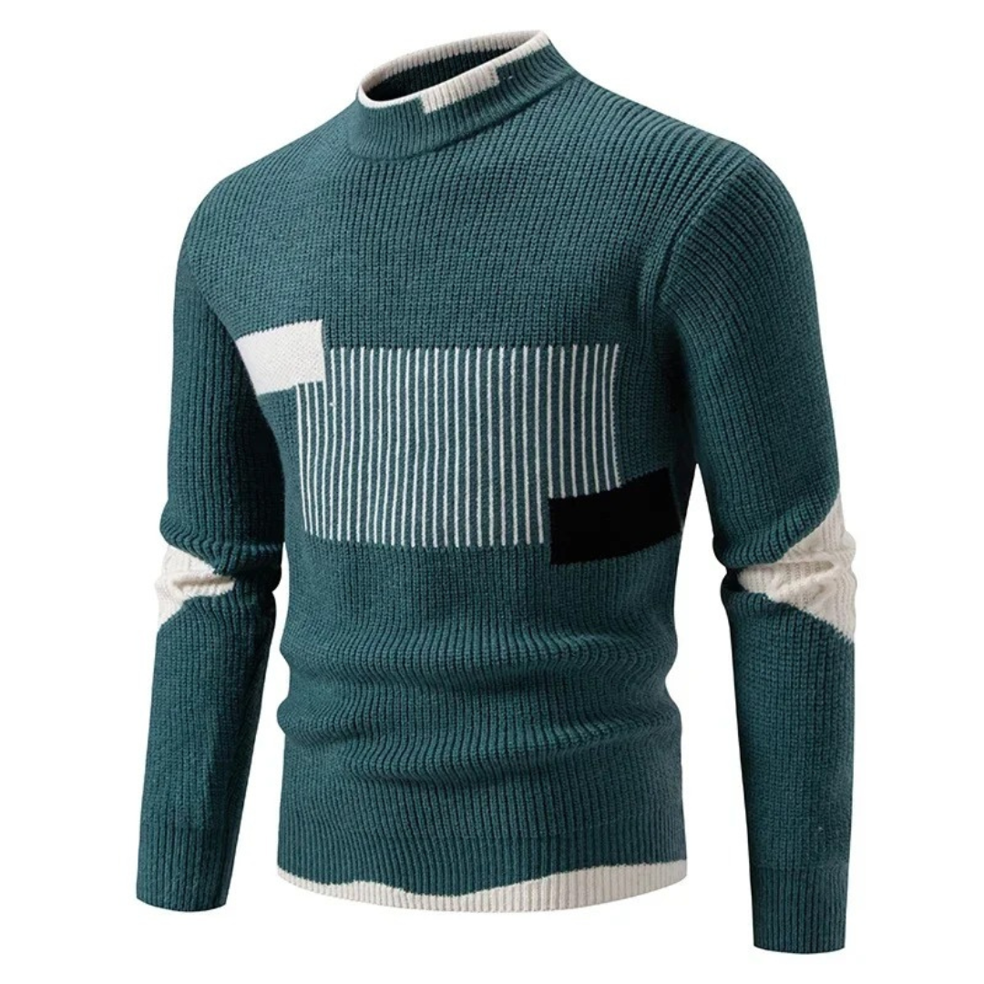 Pull pour hommes à col montant moderne 2