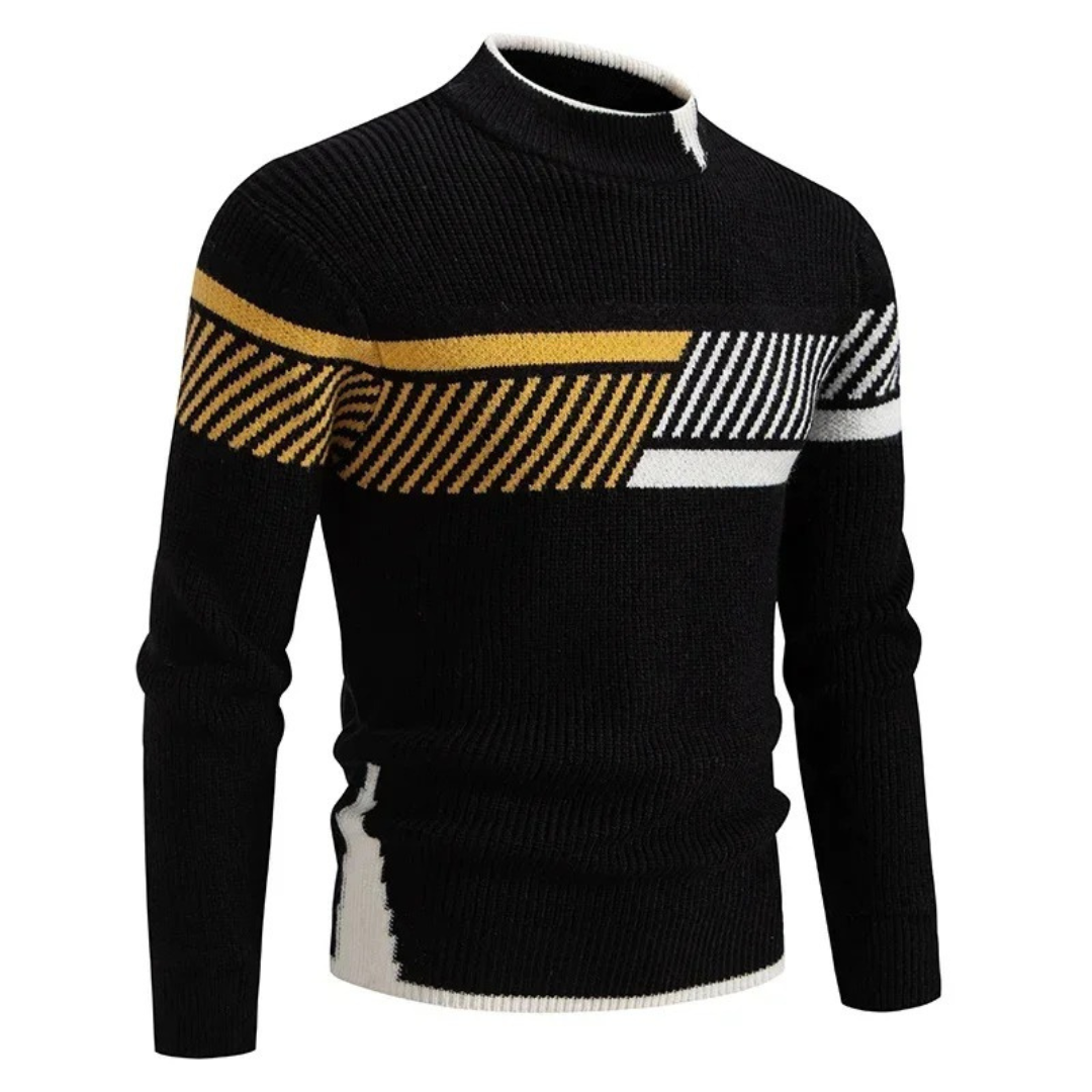 Pull pour hommes à col montant moderne 7