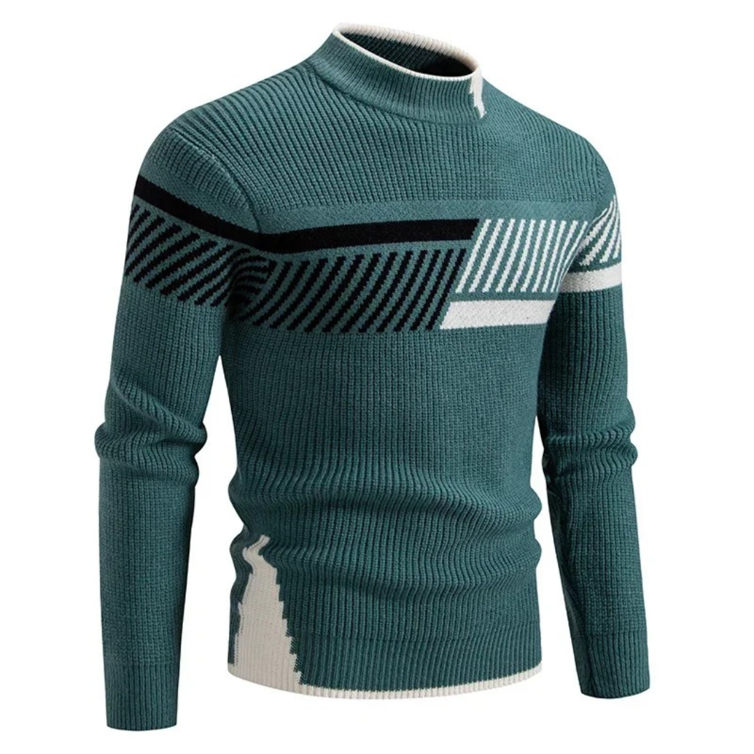 Pull pour hommes à col montant moderne 8
