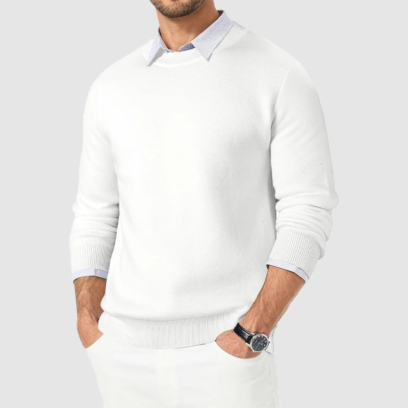 Pull pour hommes à col rond classique 1