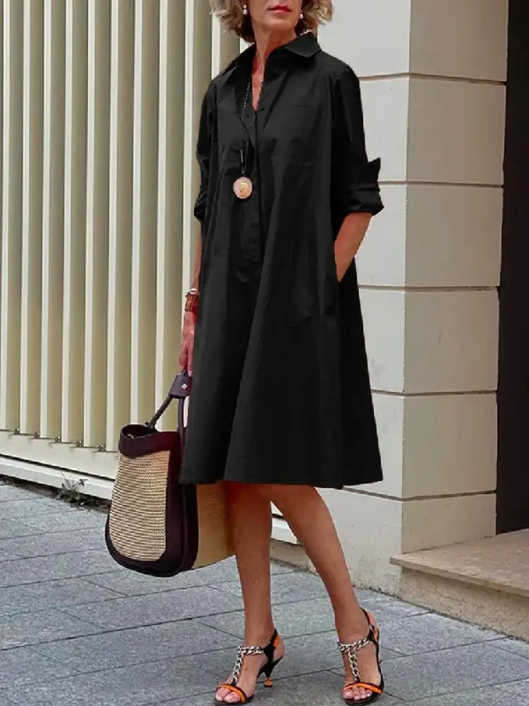 Robe Chemise Décontractée pour Femme 0