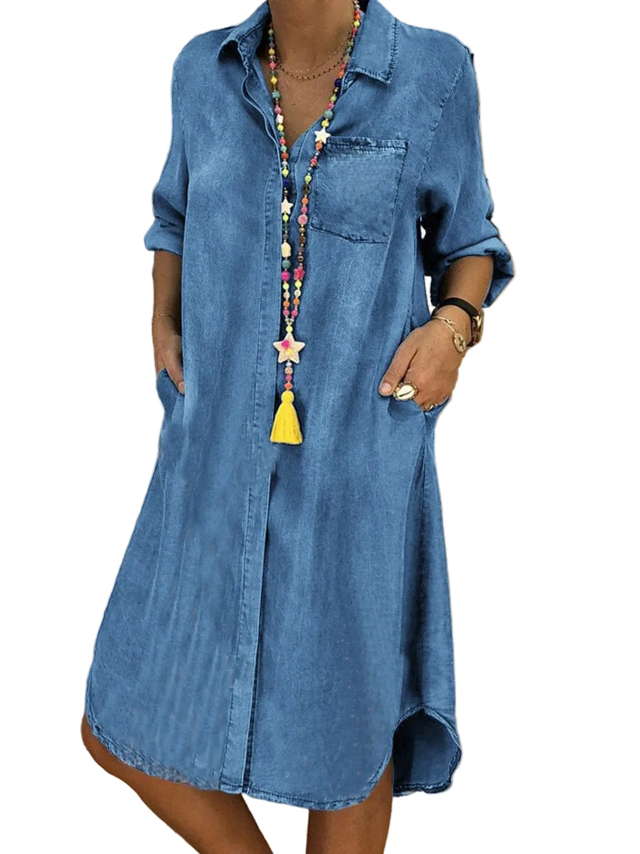 Robe Chemisier Décontractée pour Femme 0