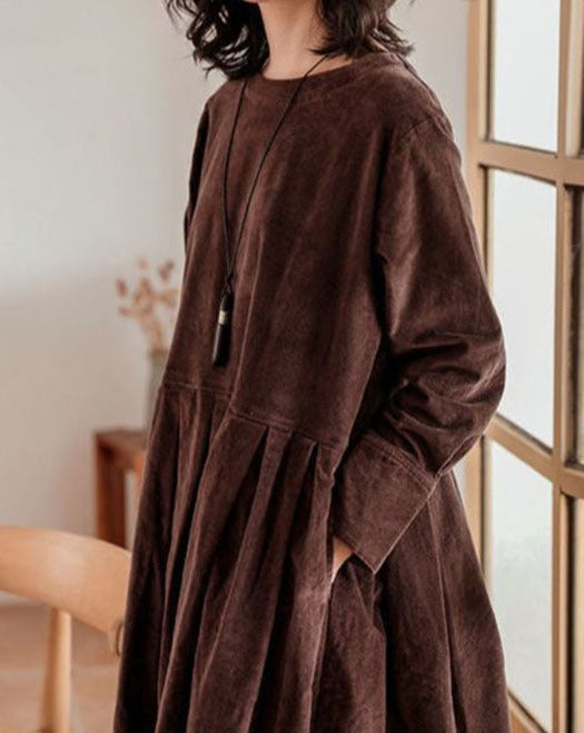 Robe Classique en Velours pour Femmes 4