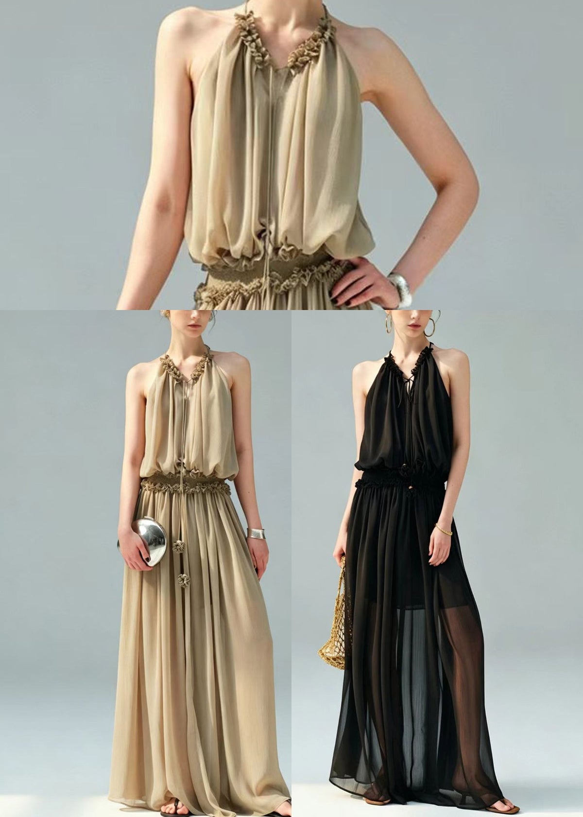 Robe D'été Femme Épaules Dénudées Chic 4