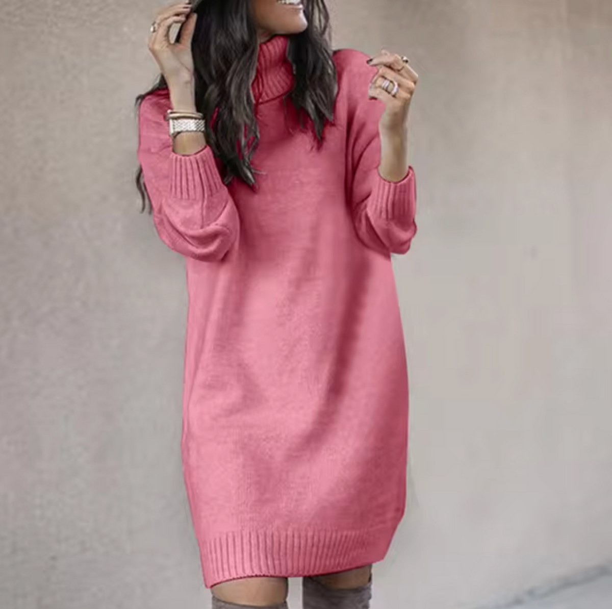 Robe Décontractée Tricotée pour Femme 0