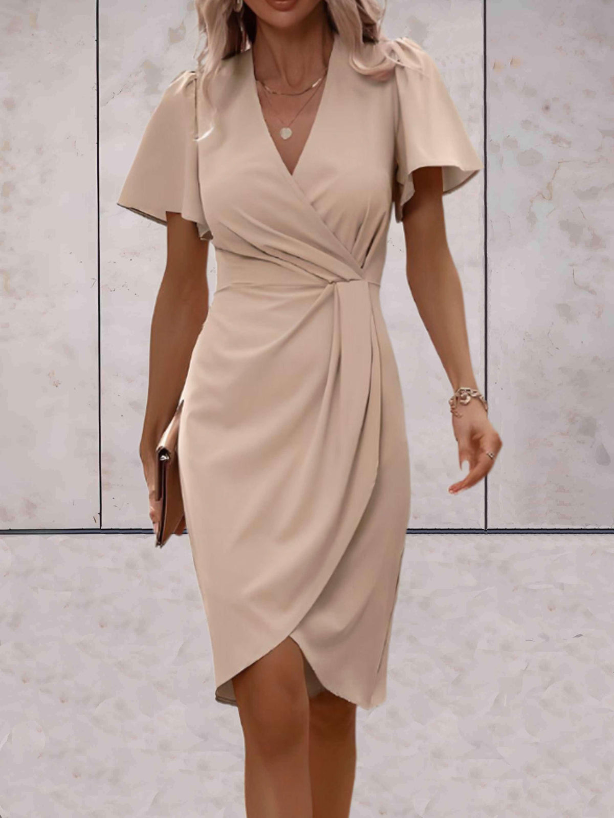 Robe Femme Chic à Manches Évasées 11