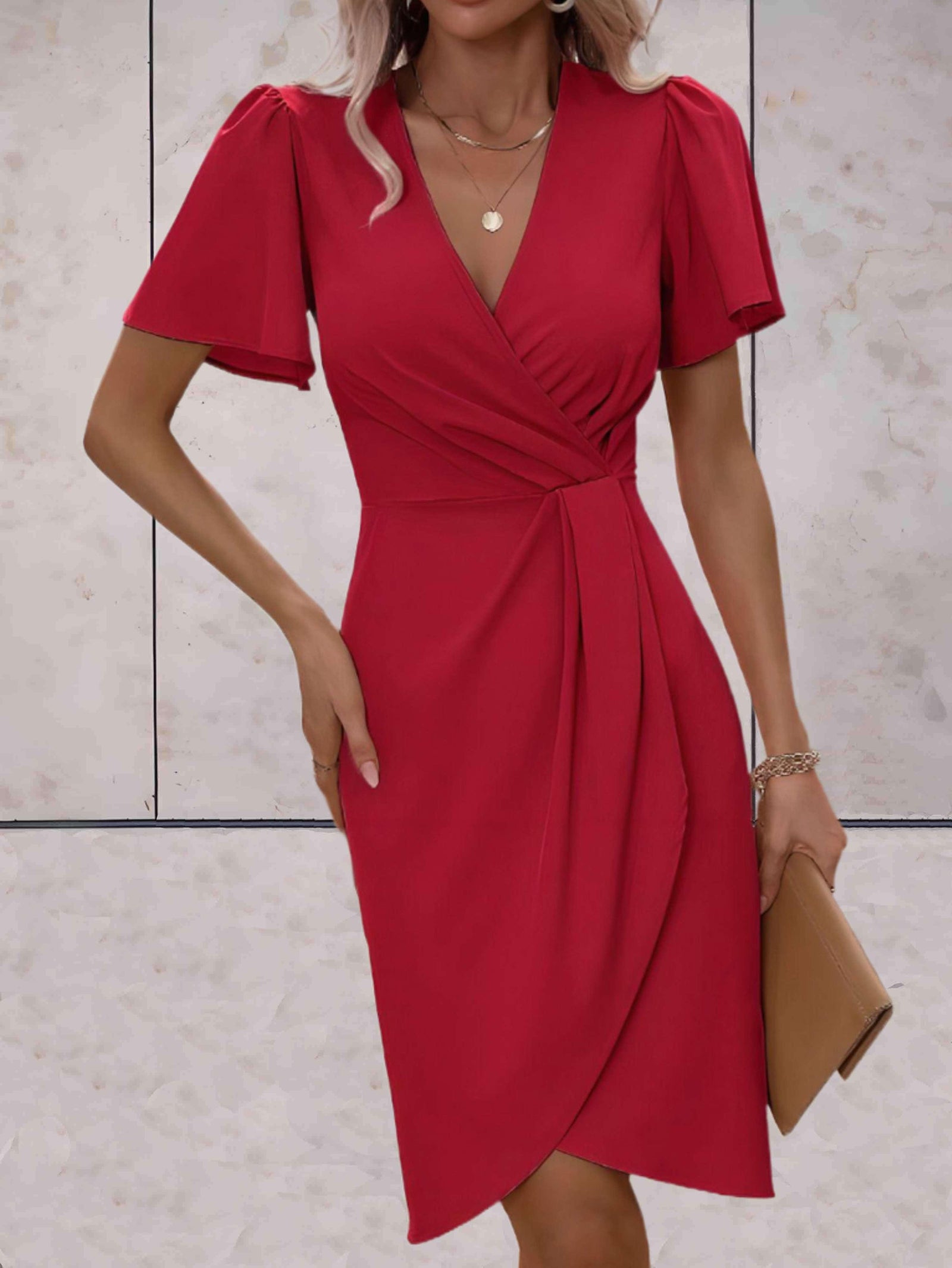 Robe Femme Chic à Manches Évasées 1