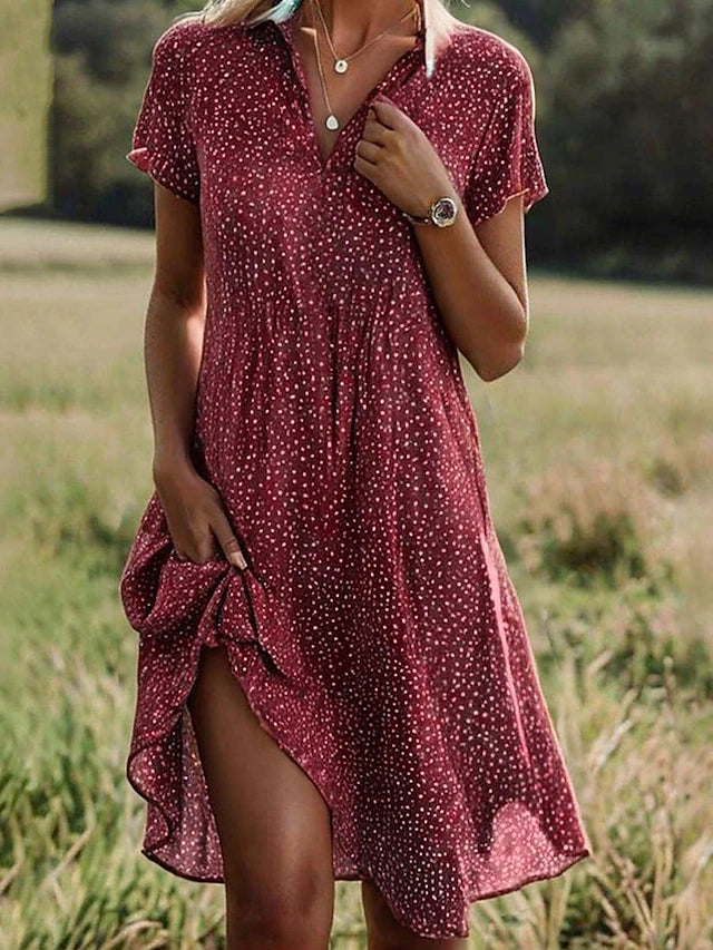 Robe Femme Fleurie Décontractée Longue Tissu Léger 1