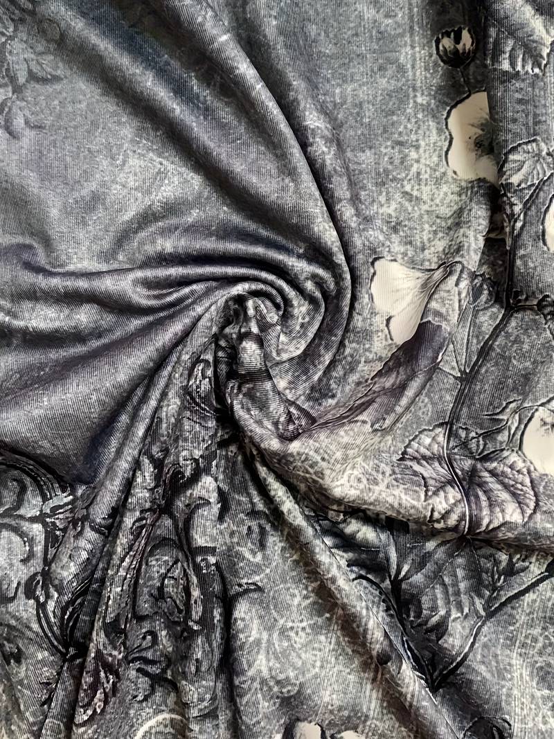 Robe Femme Midi Asymétrique Art Abstrait 4
