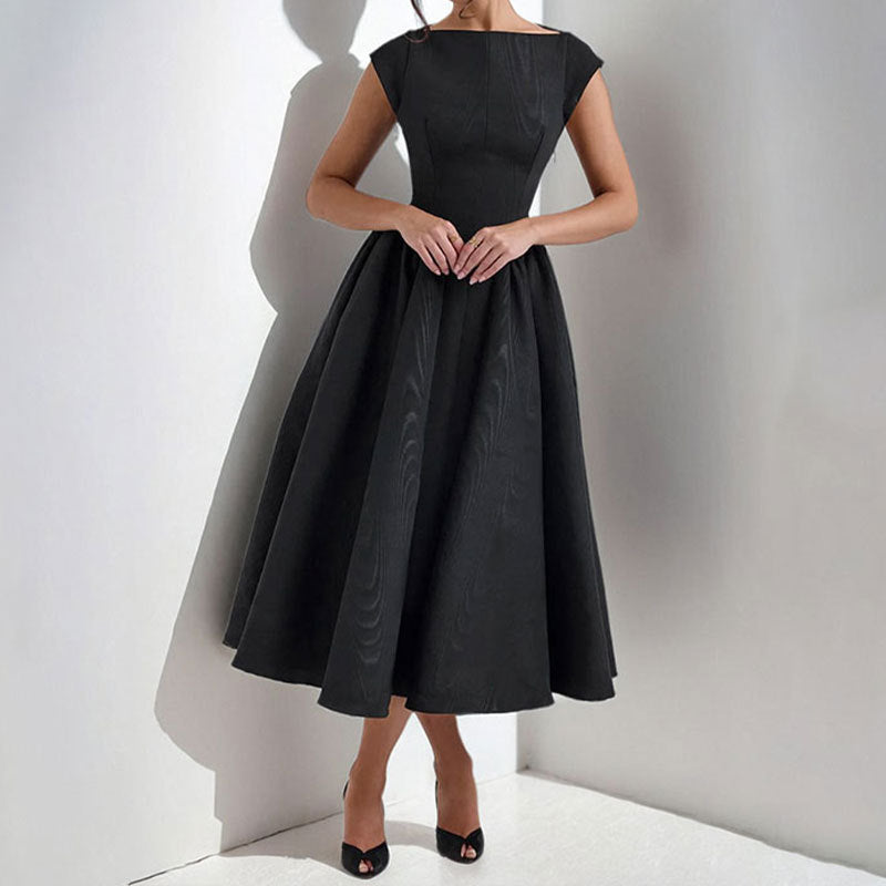 Robe Femme Midi Élégante Sans Manches 2