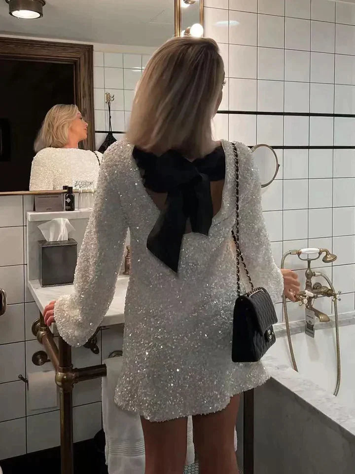 Robe Femme Midi Pailletée Glamour pour Soirée 0