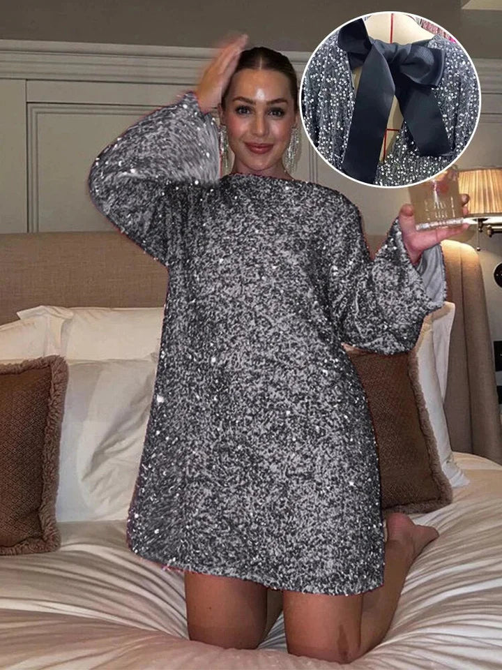 Robe Femme Midi Pailletée Glamour pour Soirée 1