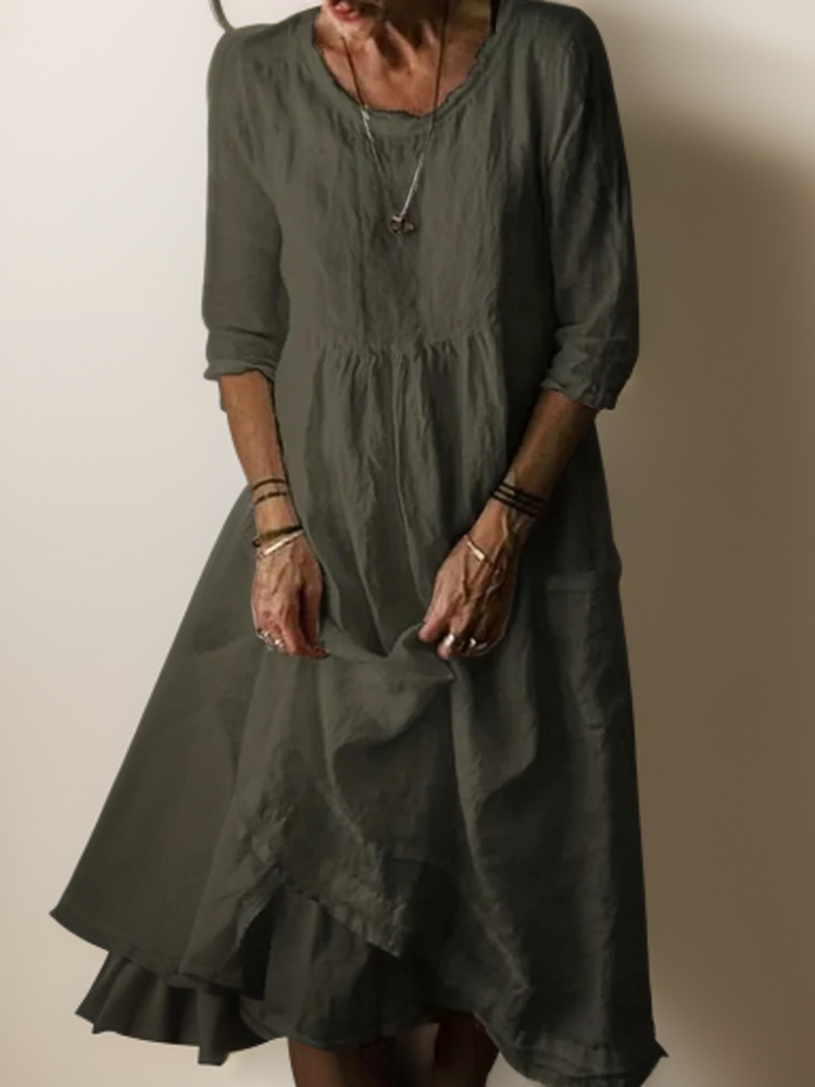 Robe Femme Midi Polyvalente Tissu Doux 2