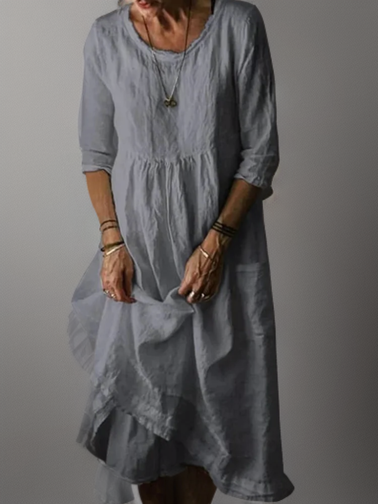Robe Femme Midi Polyvalente Tissu Doux 4