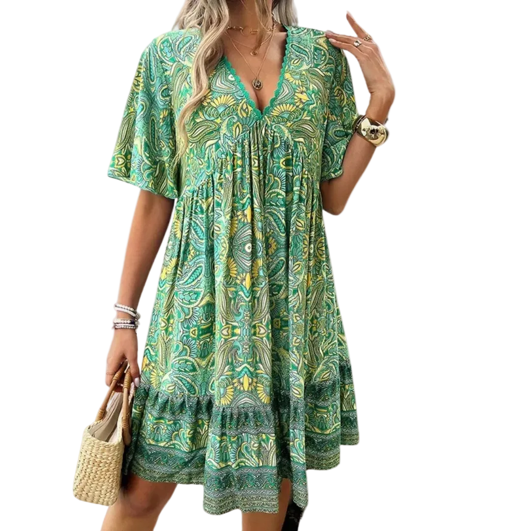 Robe Femme Mini Bohème Chic Décontractée 0