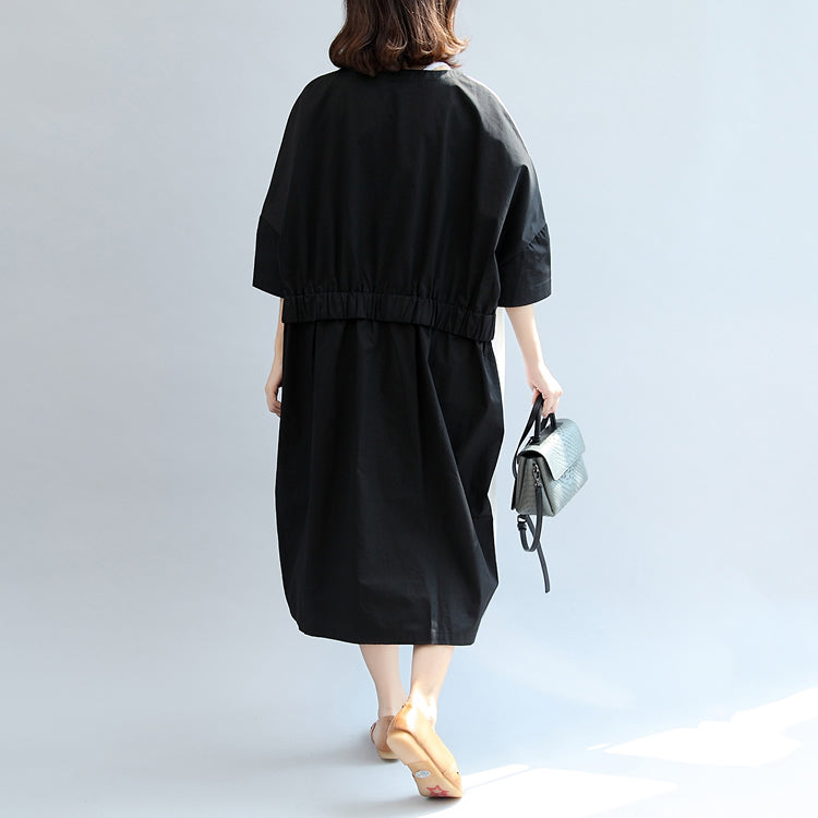 Robe Femme Oversize Patchwork Imprimée Automne 4