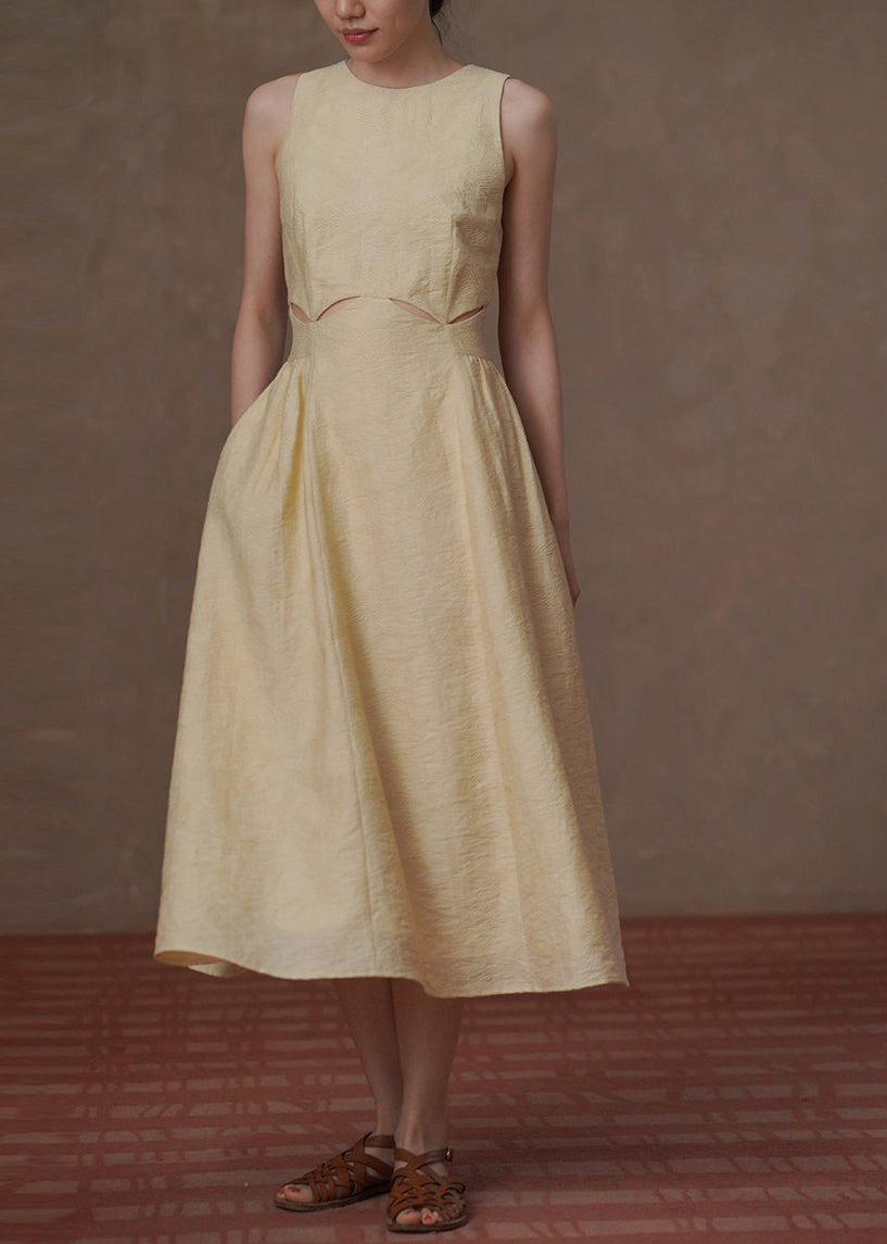 Robe Femme Sans Manches Jacquard Ajourée 2