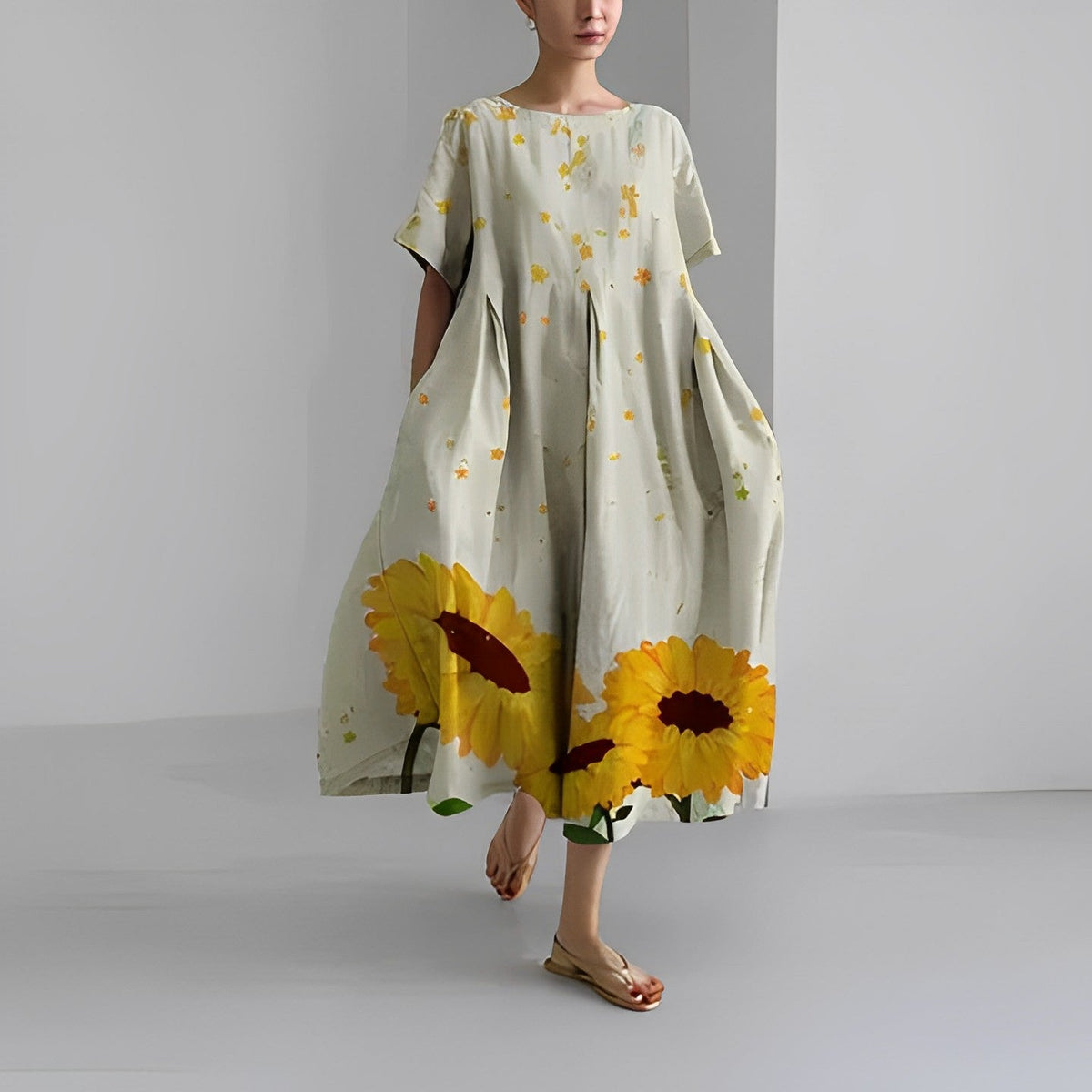 Robe Imprimée pour Femmes en Coton 3