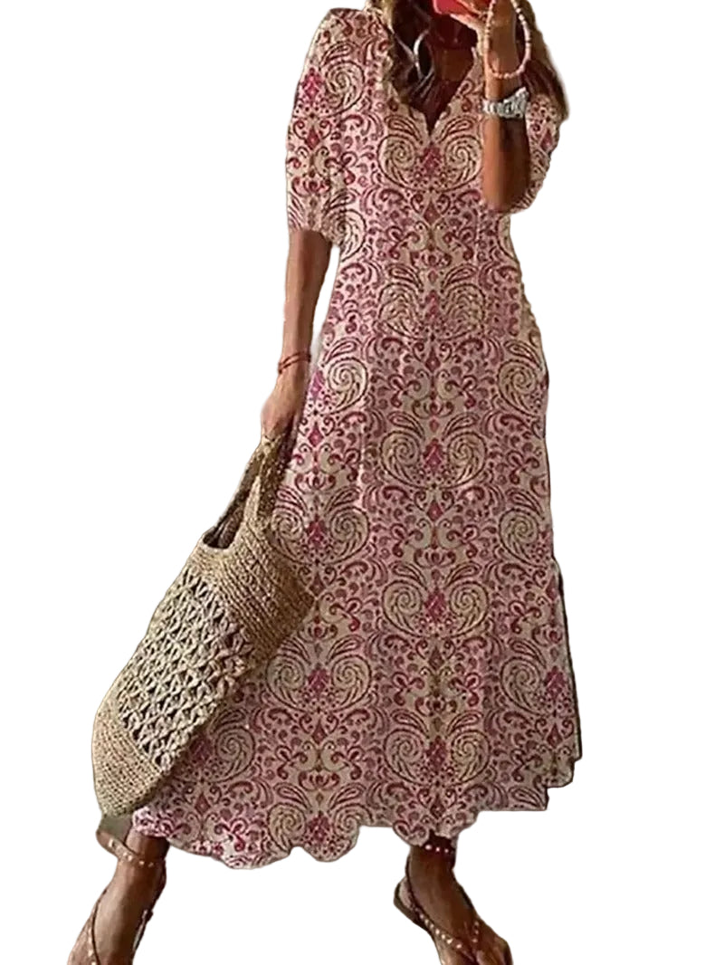 Robe Longue Femme Bohème Été Chic 4