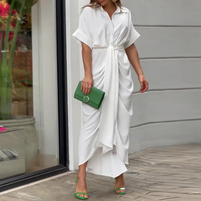 Robe Longue Femme Classique en Tissu Léger pour Soirée 1