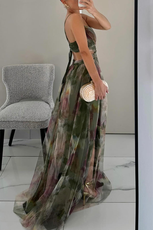 Robe Longue Femme Col en V Profond 6