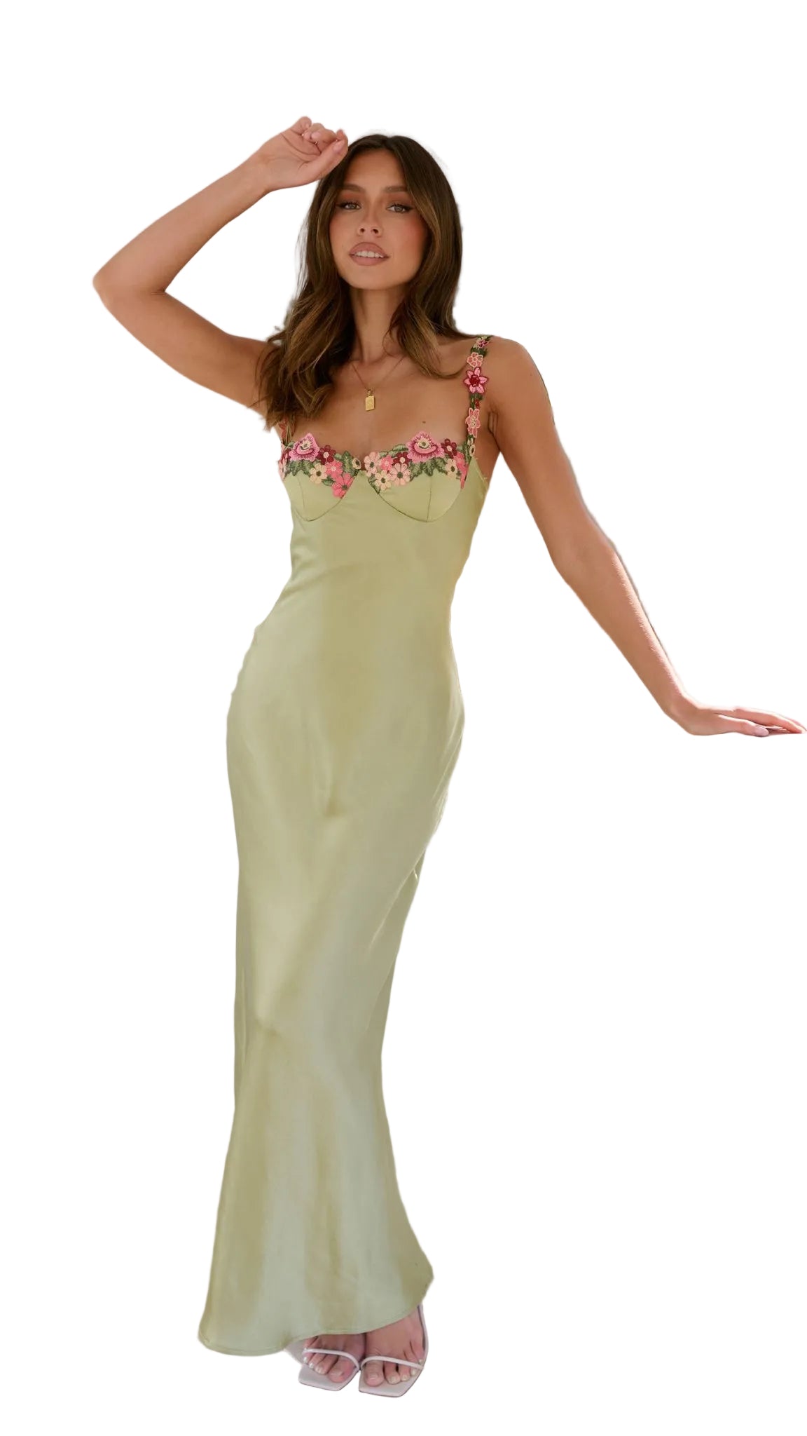 Robe Longue Femme Fleurie Élégante pour Événements Spéciaux et Été 7