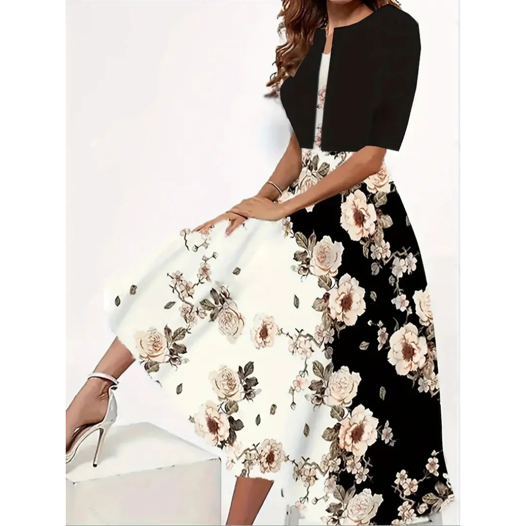 Robe Longue Femme Moderne Tissu Confortable Robe de Soirée Longue Eté 2
